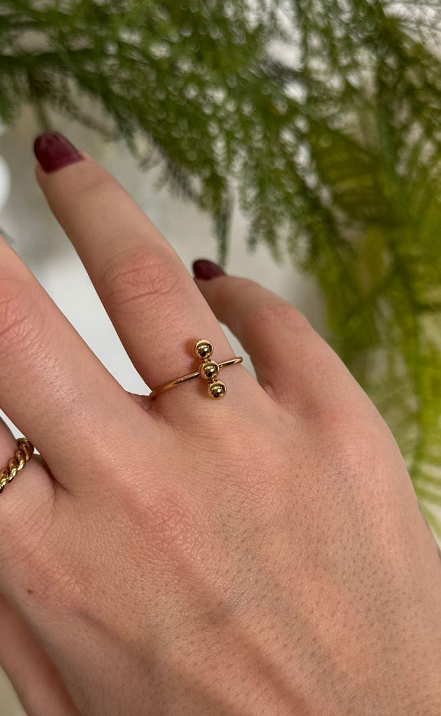 Smykkeli Copenhagen Ring - Safira - Gold Colour