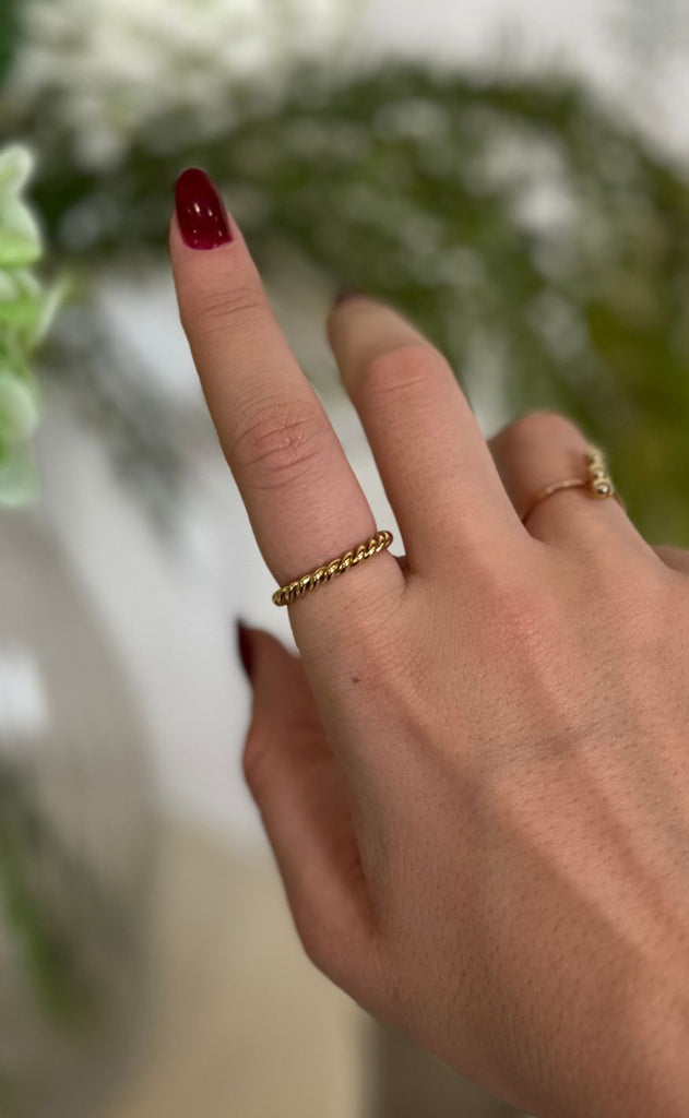 Smykkeli Copenhagen Ring - Snake - Gold Colour