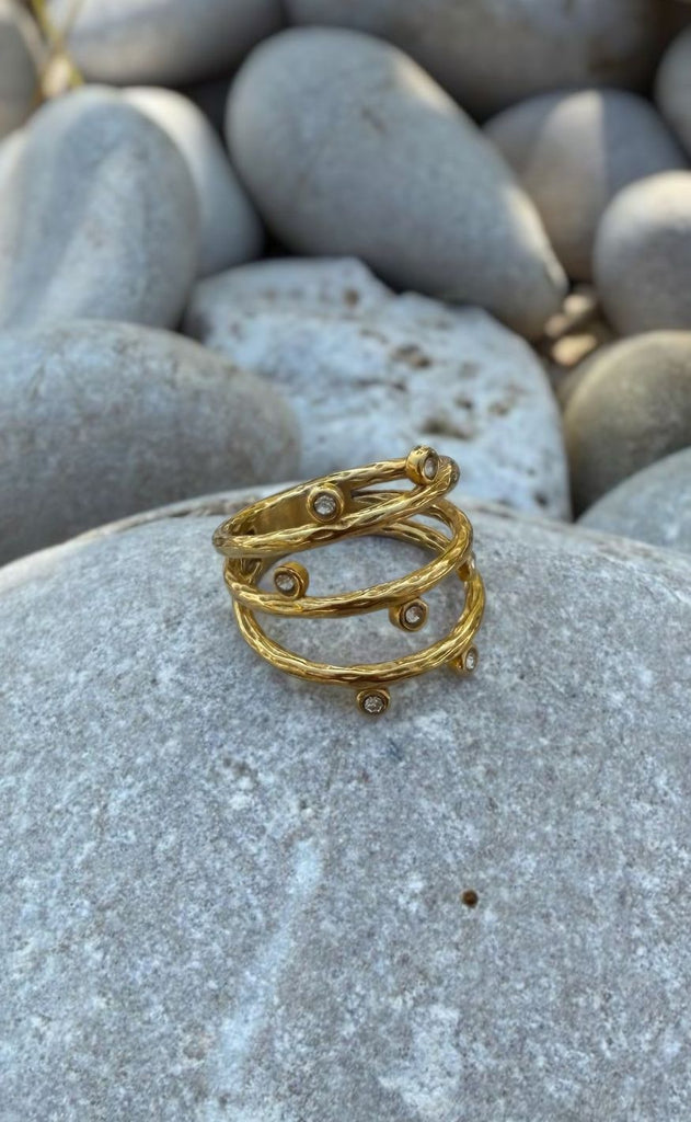 Smykkeli Copenhagen Ring - Tiff - Gold Colour